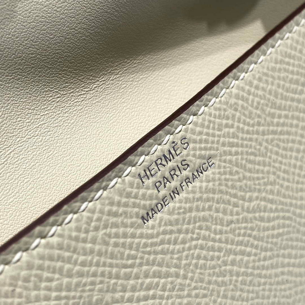 Hermes Kelly Doll Quelle Idole Picto Mauve Sylvestre Epsom with Palladium Hardware H230308