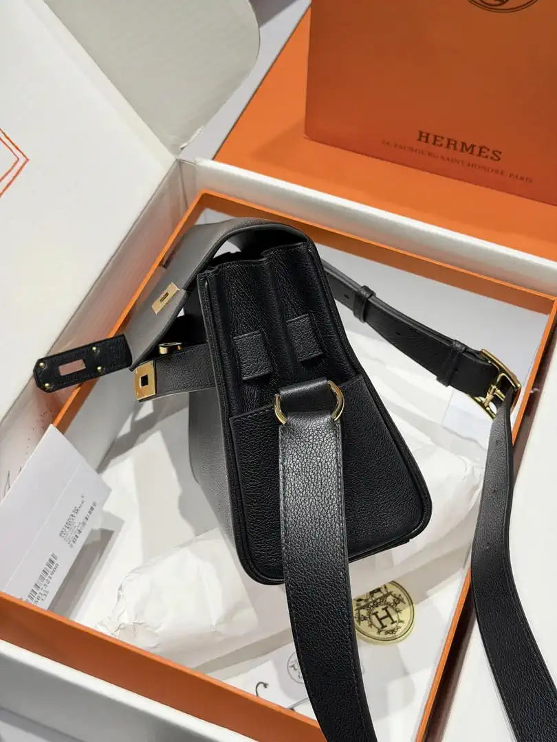 Hermes Kelly Messenger bag H231414 Black