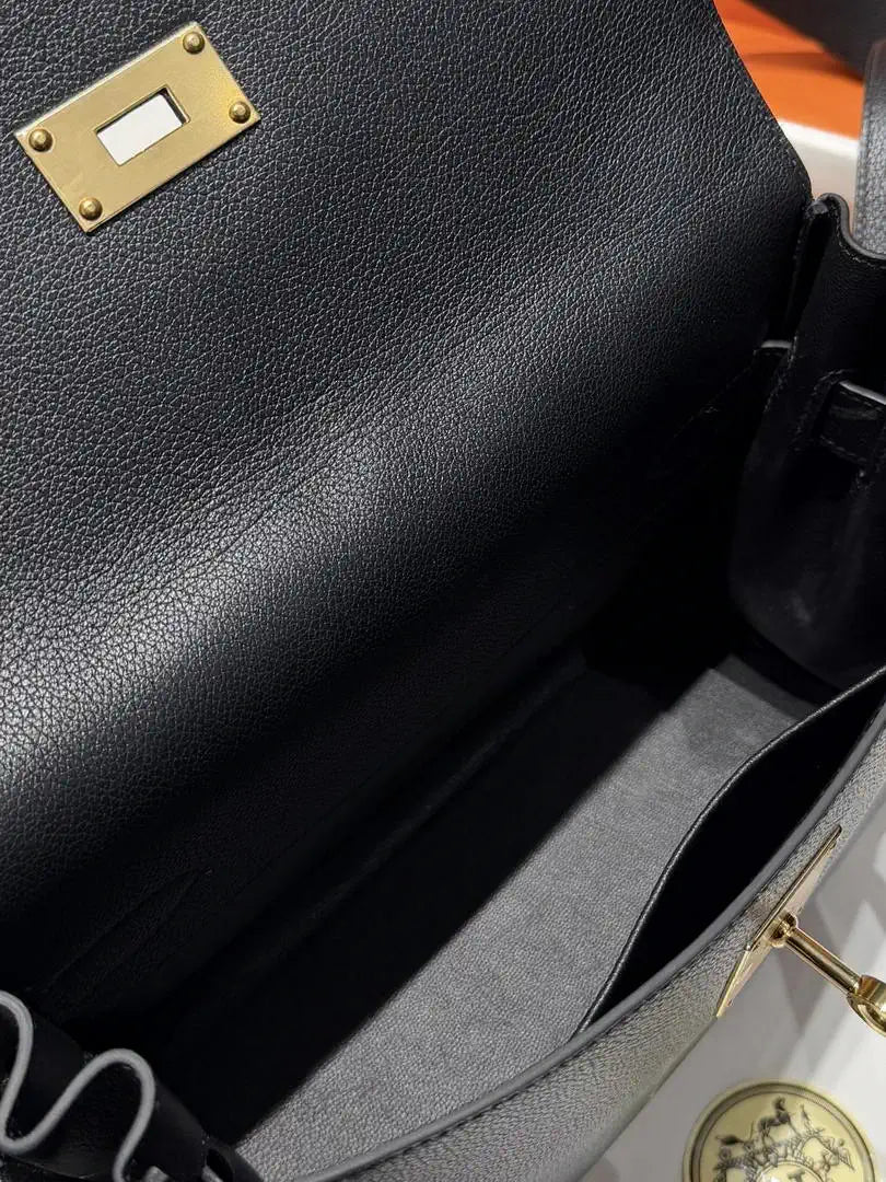 Hermes Kelly Messenger bag H231414 Black