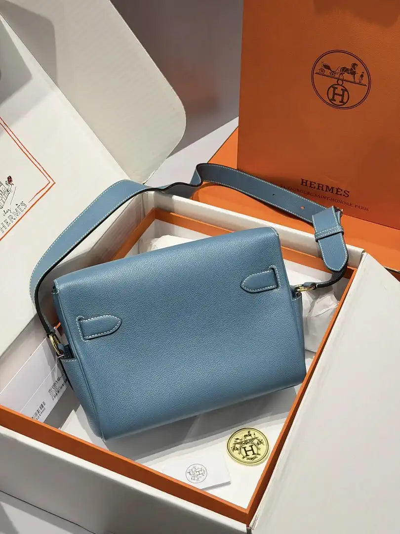 Hermes Kelly Messenger bag H231411 Blue Jean