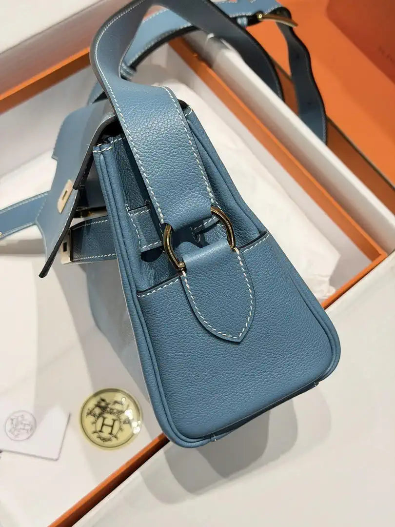 Hermes Kelly Messenger bag H231411 Blue Jean