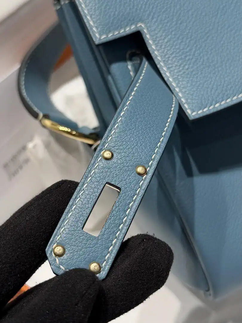 Hermes Kelly Messenger bag H231411 Blue Jean