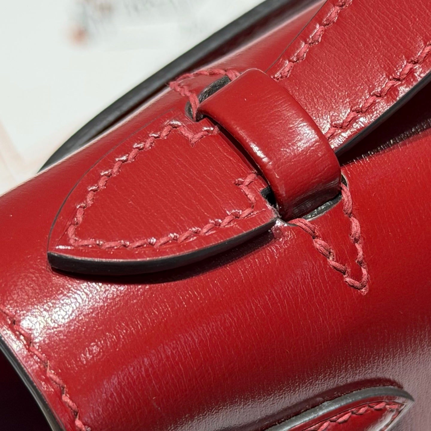Hermes Kelly Pouchette Box Leather clutch bag H231048