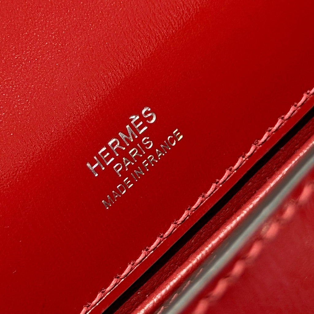 Hermes Kelly Pouchette Box Leather clutch bag H231048
