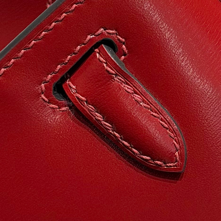 Hermes Kelly Pouchette Box Leather clutch bag H231048