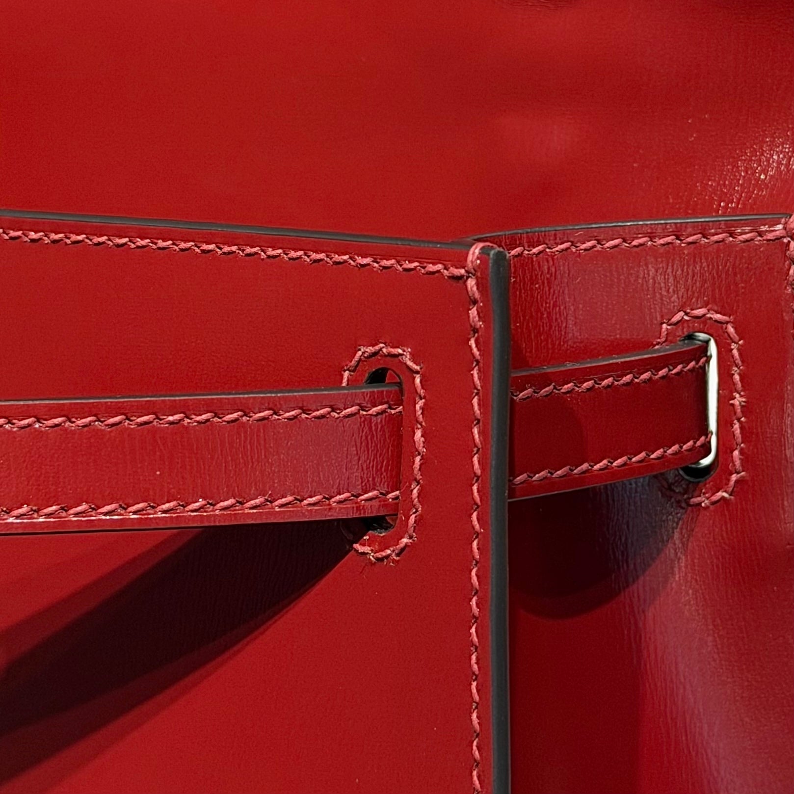 Hermes Kelly Pouchette Box Leather clutch bag H231048