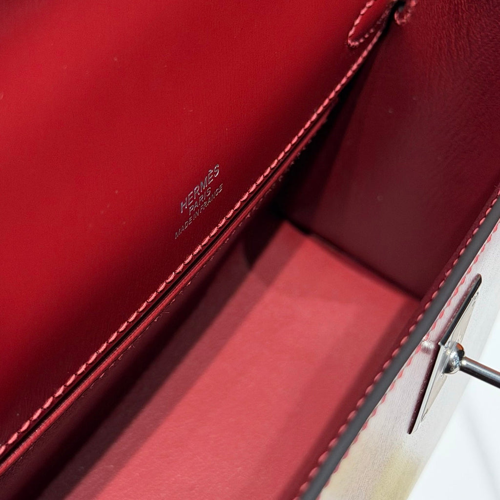 Hermes Kelly Pouchette Box Leather clutch bag H231048