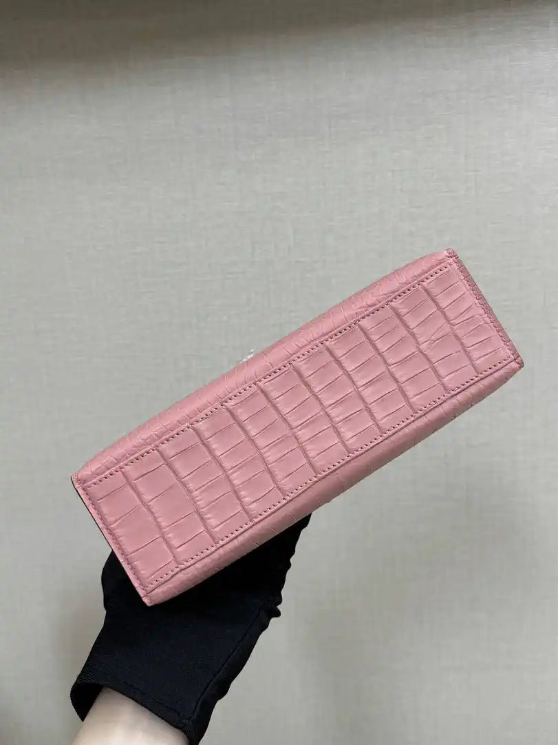 Hermes Kelly Pouchette Matte crocodile Leather clutch bag H231038