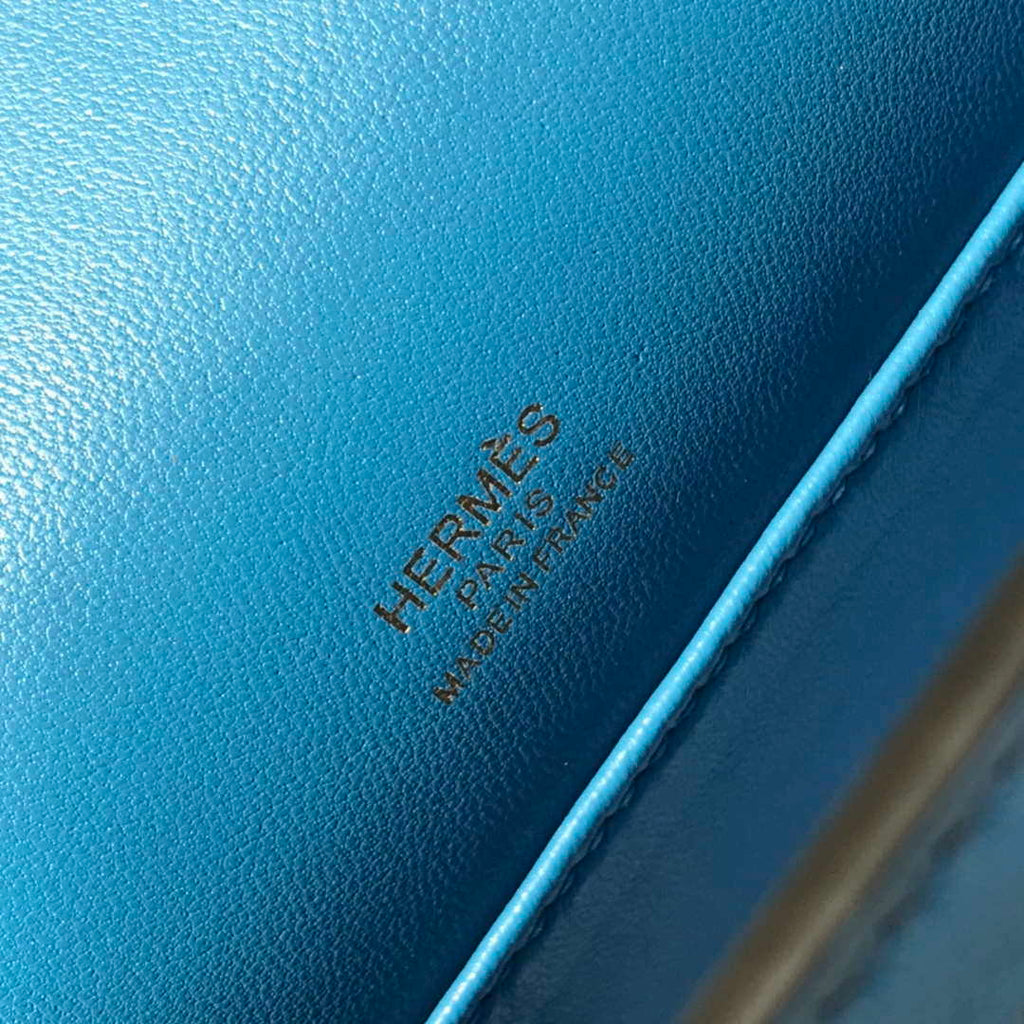Hermes Kelly Pouchette Swift Leather clutch bag Gold H230267
