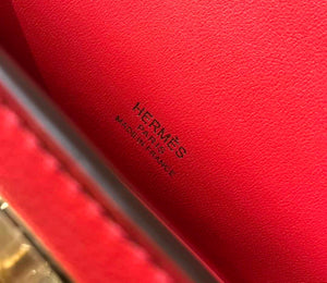Hermes Kelly Pouchette Swift Leather clutch bag Gold H230268 - Default Title - View 6