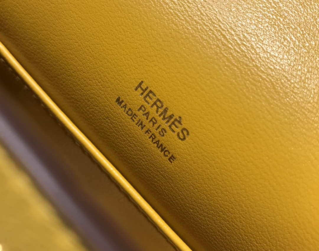 Hermes Kelly Pouchette Swift Leather clutch bag Gold H230269 - Default Title - View 8