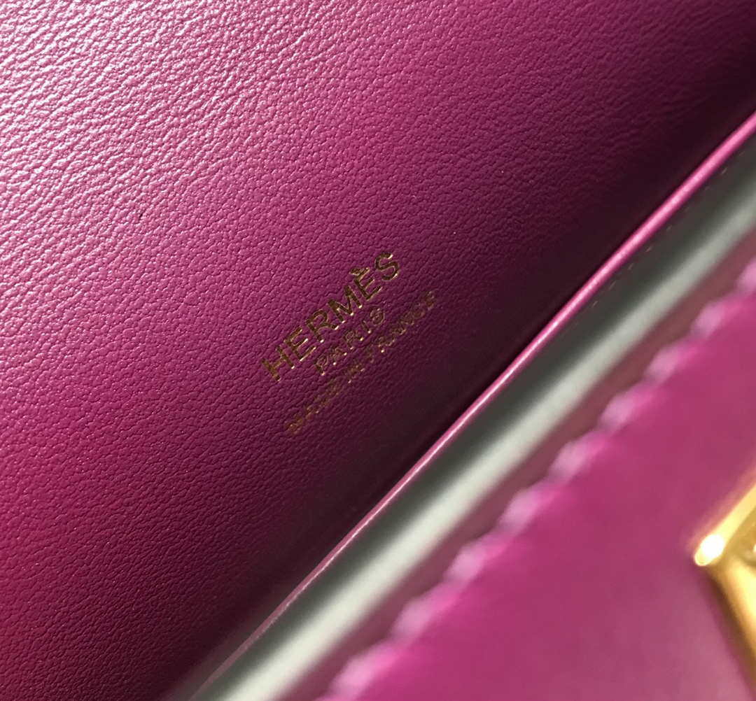 Hermes Kelly Pouchette Swift Leather clutch bag Gold H230273 - Default Title - View 8