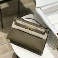 Hermes Kelly Pouchette Swift Leather clutch bag Gold H230274 - Default Title - View 1