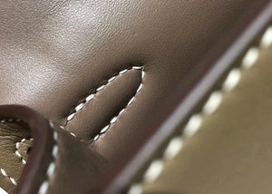Hermes Kelly Pouchette Swift Leather clutch bag Gold H230274 - Default Title - View 6