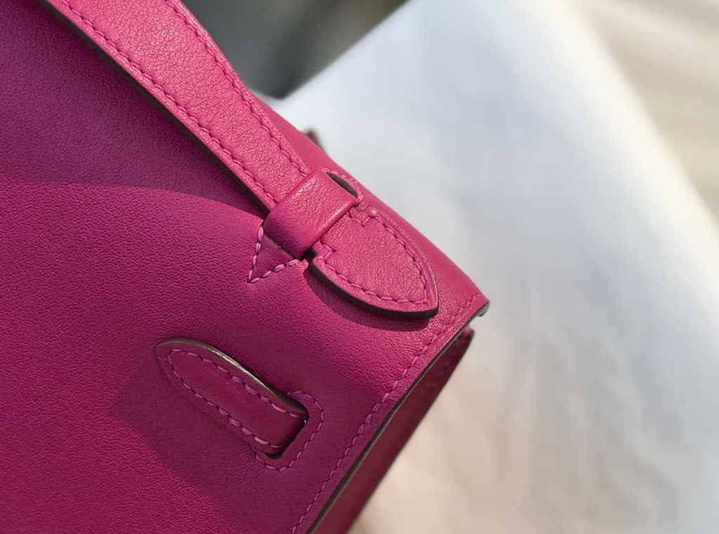 Hermes Kelly Pouchette Swift Leather clutch bag Gold H230275