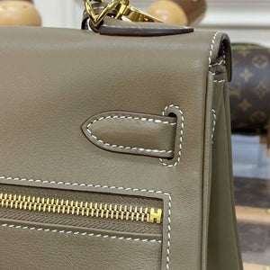 Hermes Kelly Swift Kelly Lakis 28 32 cm H230312 - Gold / Semi manual / 28 CM - View 6