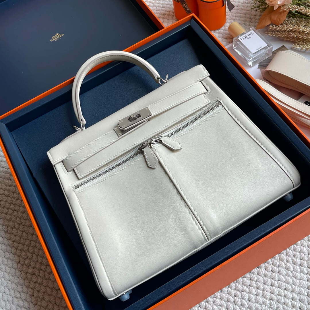 Hermes Kelly Swift Kelly Lakis 28 32 cm H230317 - Gold / Semi manual / 28 CM - View 1