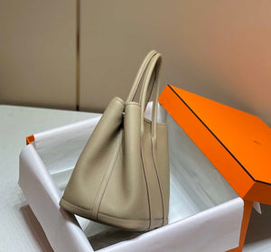 Hermes Light Gray Togo Medium Garden Party 36cm Bag H239056 - Default Title - View 3