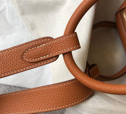Hermes Lindy 26cm Designer Tote Shoulder Bags Tan - luxibagsmall