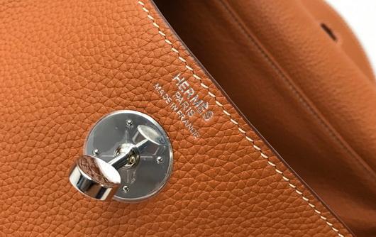 Hermes Lindy 26cm Designer Tote Shoulder Bags Tan - luxibagsmall