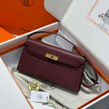 Hermes Lychee pattern Kelly Elan Clutch Bag H232005 - Gold - View 1