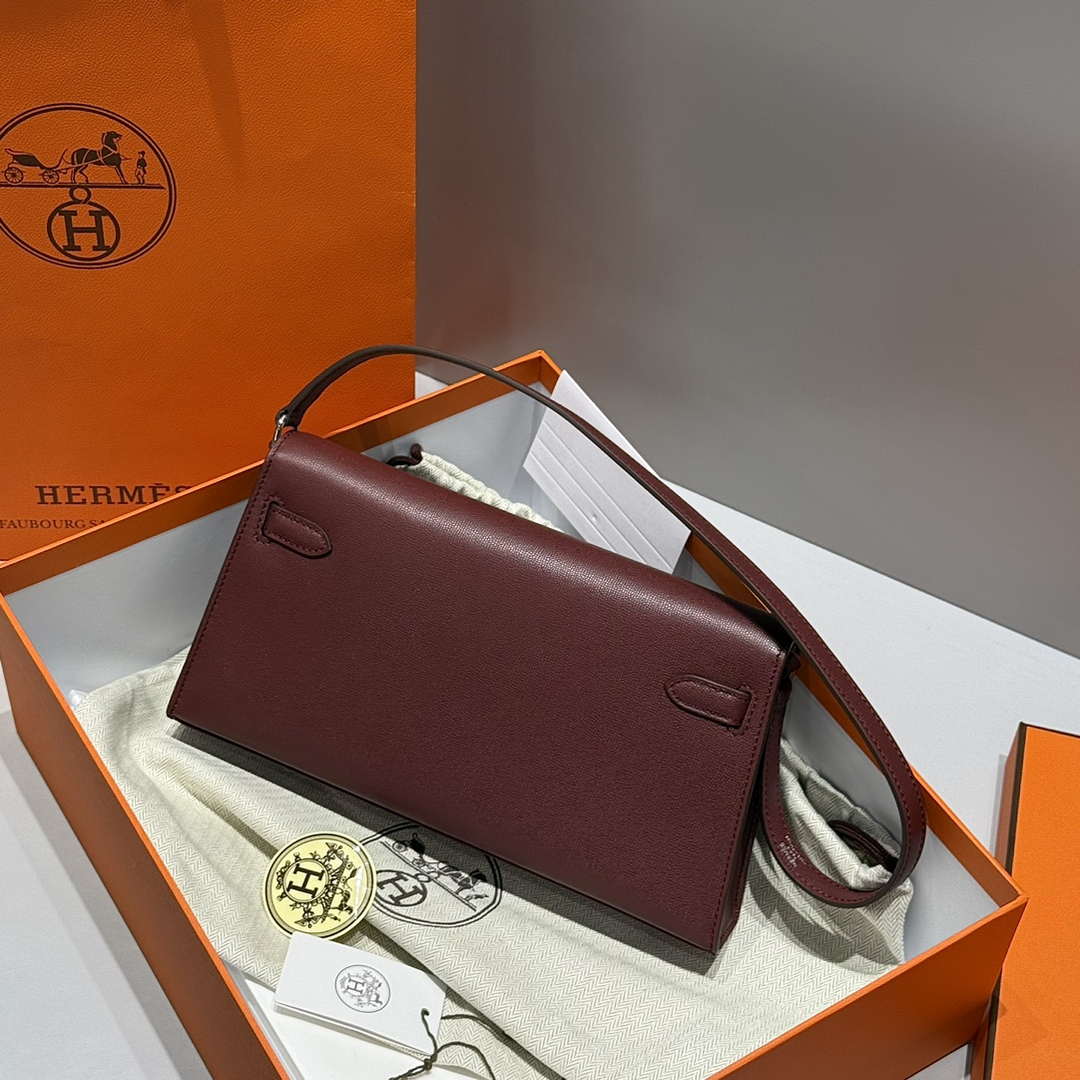 Hermes Lychee pattern Kelly Elan Clutch Bag H232005