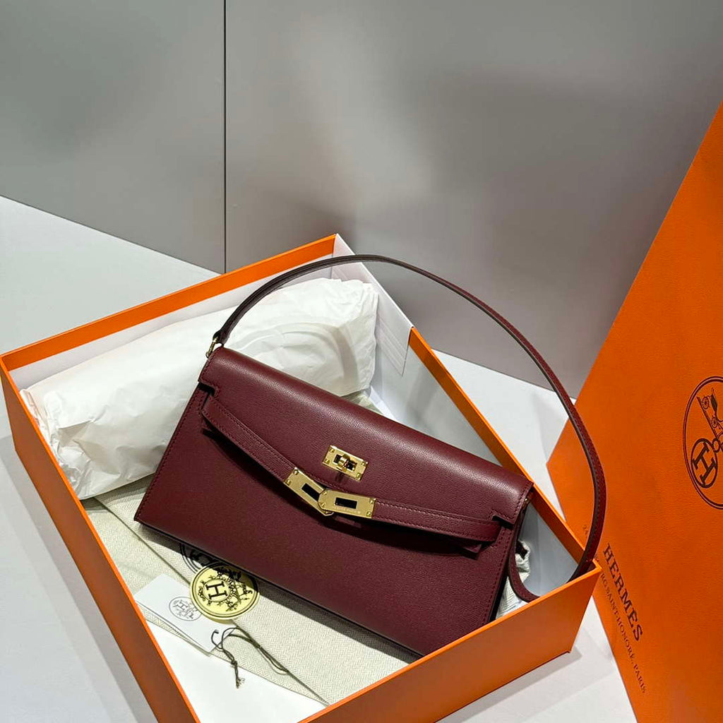 Hermes Lychee pattern Kelly Elan Clutch Bag H232005