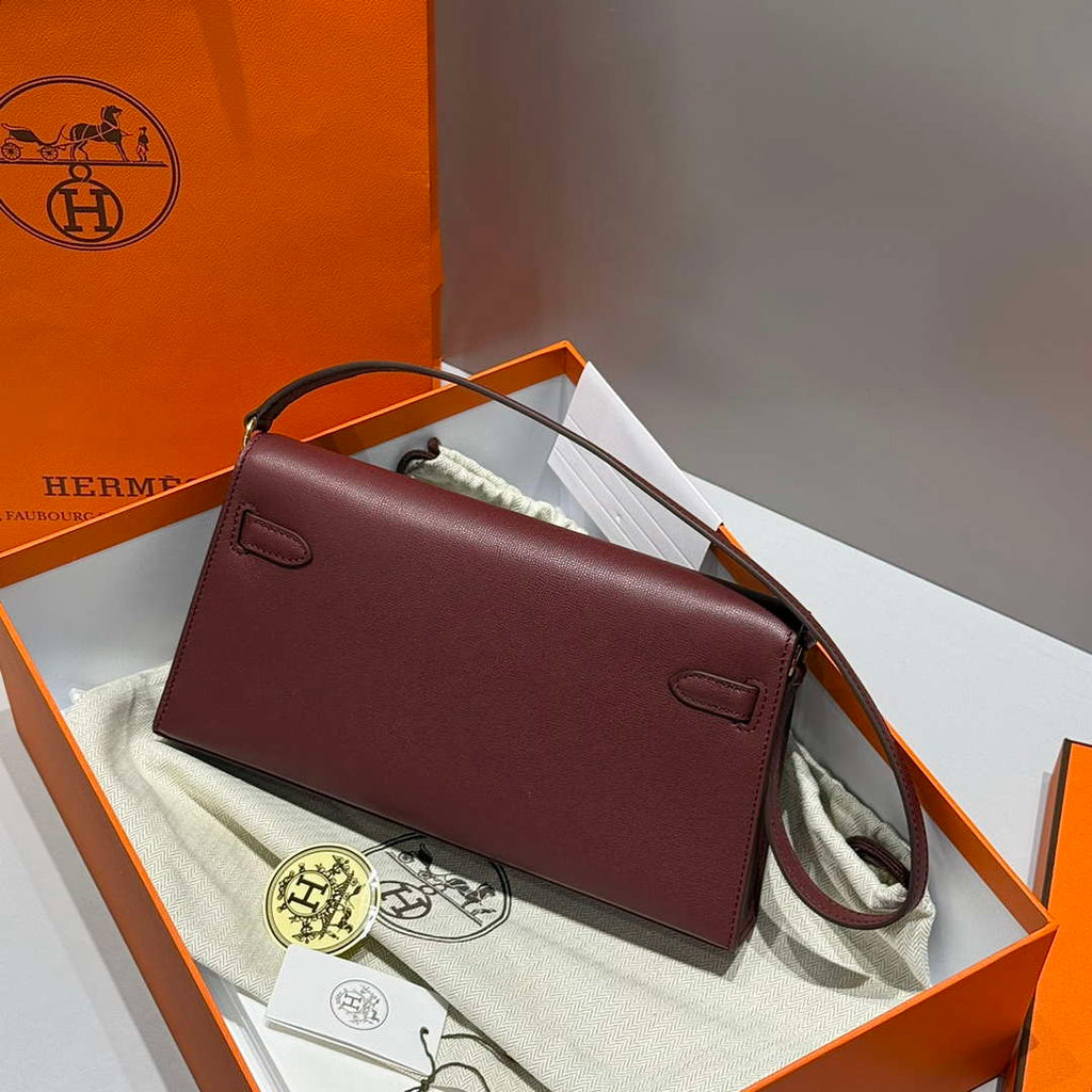 Hermes Lychee pattern Kelly Elan Clutch Bag H232005