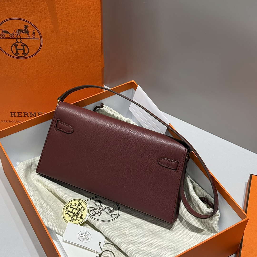 Hermes Lychee pattern Kelly Elan Clutch Bag H232005