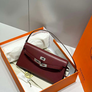 Hermes Lychee pattern Kelly Elan Clutch Bag H232005 - Gold - View 14