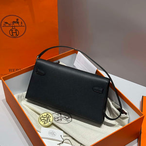 Hermes Lychee pattern Kelly Elan Clutch Bag H232007 - Gold - View 13