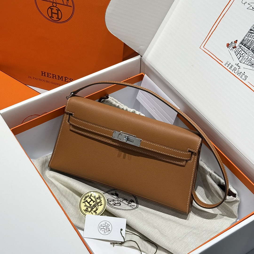Hermes Lychee pattern Kelly Elan Clutch Bag H232008