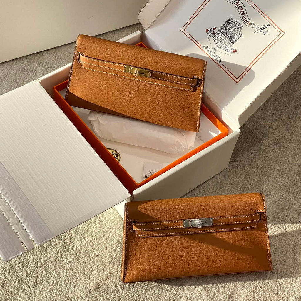 Hermes Lychee pattern Kelly Elan Clutch Bag H232008