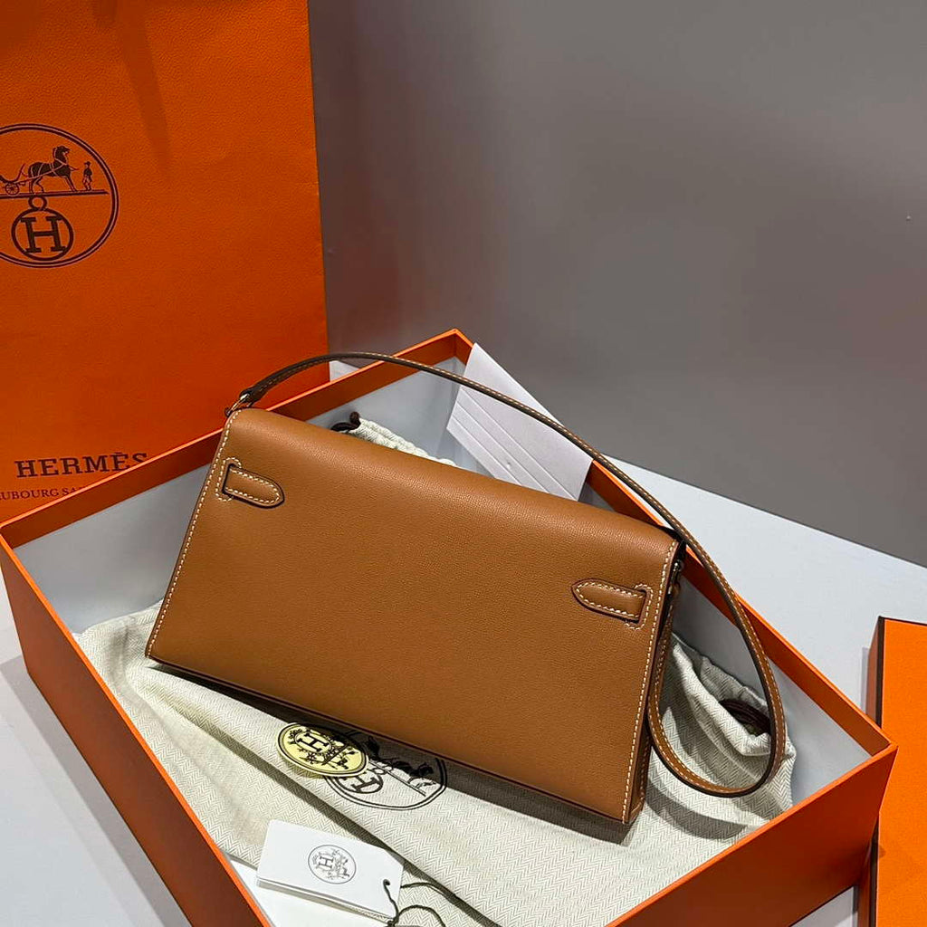 Hermes Lychee pattern Kelly Elan Clutch Bag H232008
