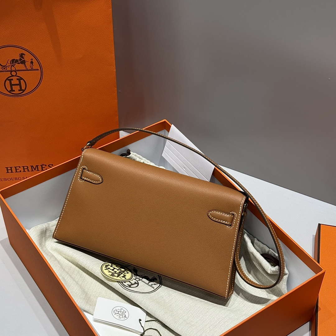 Hermes Lychee pattern Kelly Elan Clutch Bag H232008