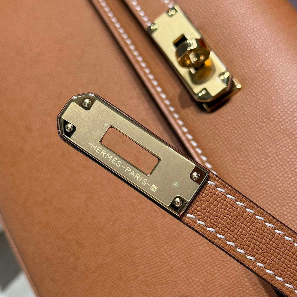 Hermes Lychee pattern Kelly Elan Clutch Bag H232008