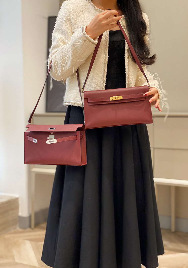 Hermes Lychee pattern Kelly Elan Clutch Bag H232008
