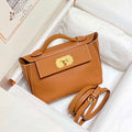 Hermes Mini 2424 Leather 21cm H230262 Brown - Default Title - View 1
