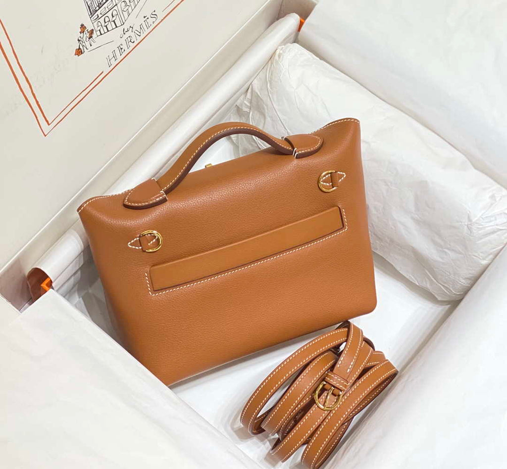 Hermes Mini 2424 Leather 21cm H230262 Brown