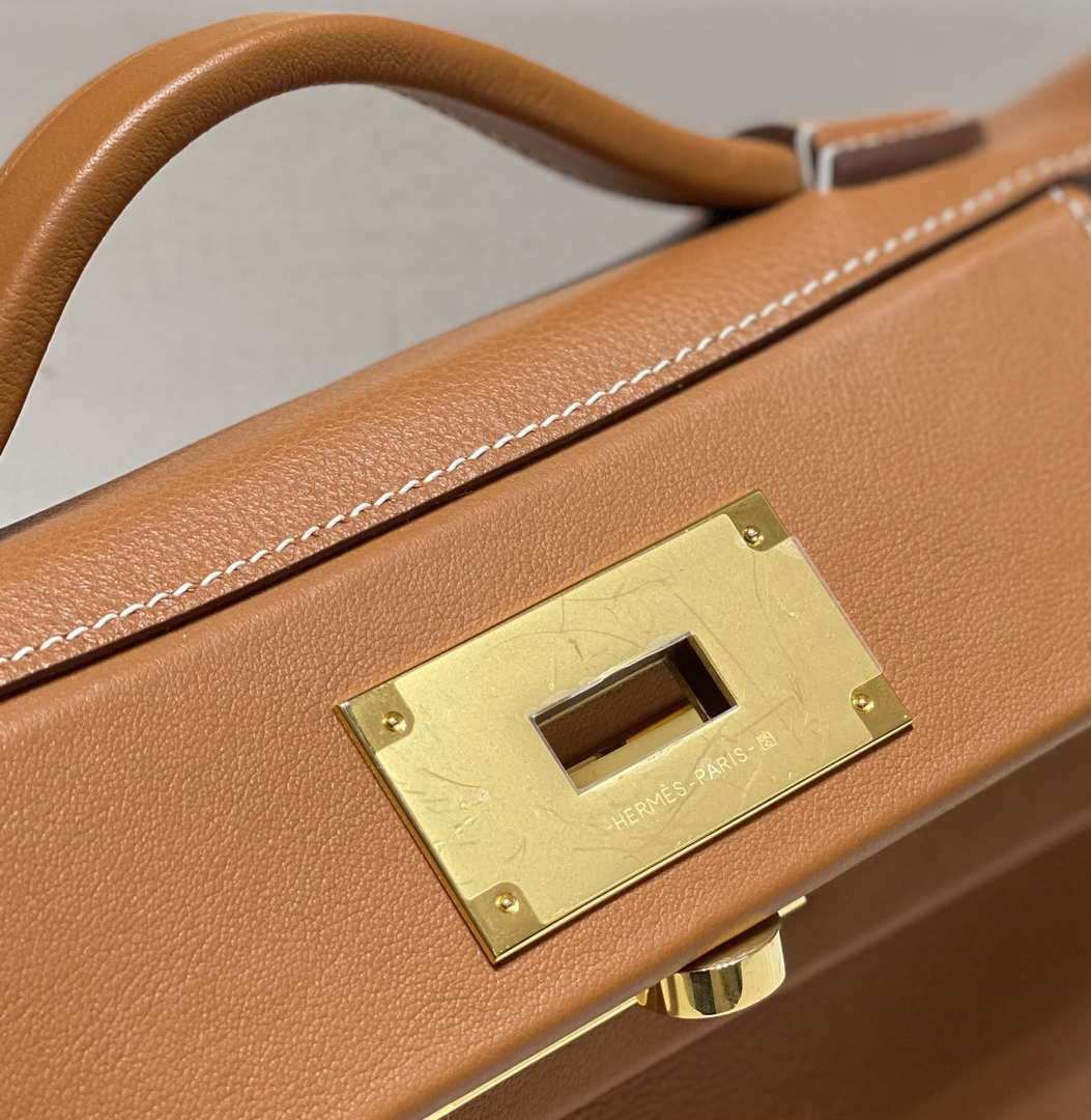 Hermes Mini 2424 Leather 21cm H230262 Brown - Default Title - View 5