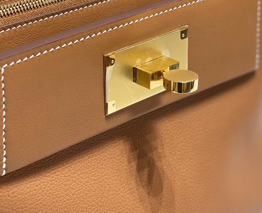 Hermes Mini 2424 Leather 21cm H230262 Brown - Default Title - View 7