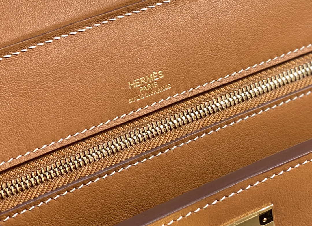 Hermes Mini 2424 Leather 21cm H230262 Brown - Default Title - View 8