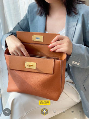 Hermes Mini 2424 Leather 21cm H230262 Brown - Default Title - View 10
