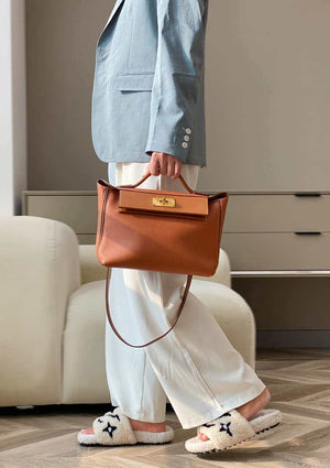Hermes Mini 2424 Leather 21cm H230262 Brown - Default Title - View 14