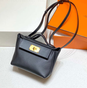 Hermes Mini 2424 Leather 21cm H230263 Black - Default Title - View 3