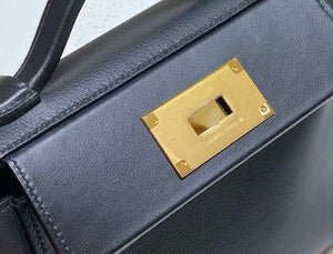 Hermes Mini 2424 Leather 21cm H230263 Black - Default Title - View 5