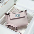 Hermes Mini 2424 Leather 21cm H230263 fantasy Purple - Default Title - View 1