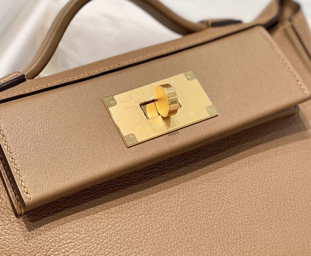 Hermes Mini 2424 Leather 21cm H230263 Weimaraner color - Default Title - View 5
