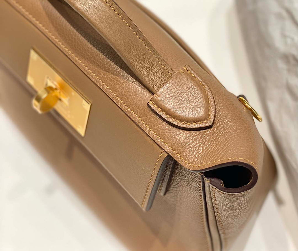 Hermes Mini 2424 Leather 21cm H230263 Weimaraner color