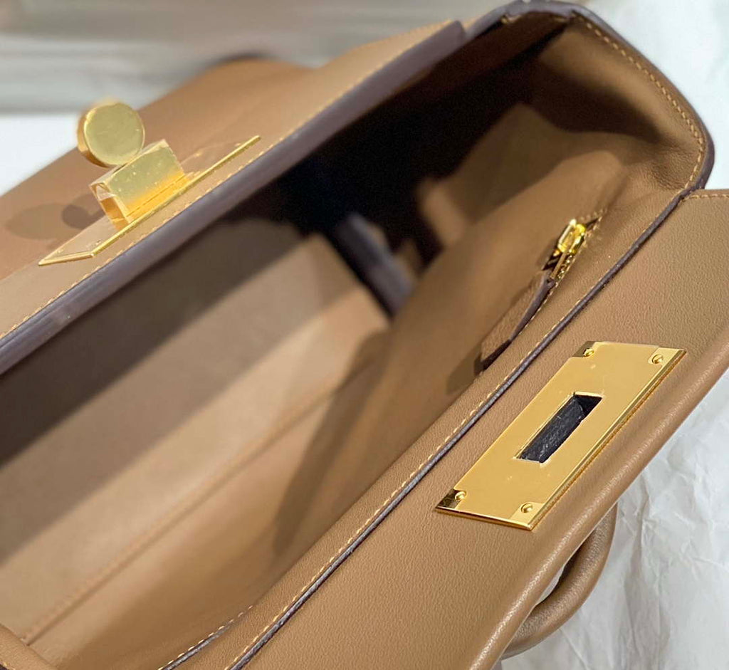Hermes Mini 2424 Leather 21cm H230263 Weimaraner color